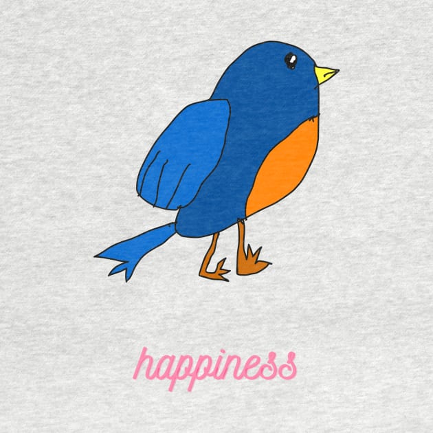 Happiness, Robin, Spring time, Happy Bird, Funny sweatshirt, Funny sweater, Badly Drawn, Bad Drawing by Badly Drawn Design